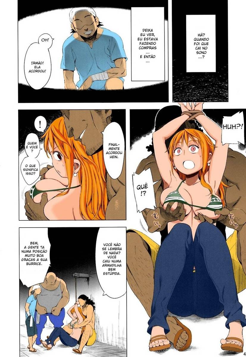 One Piece, hentai Nami fodendo com machos