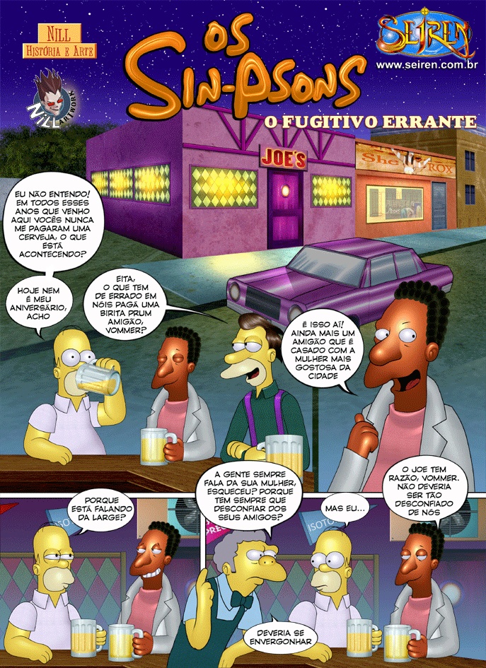 O fugitivo errante 01 - Simpsons