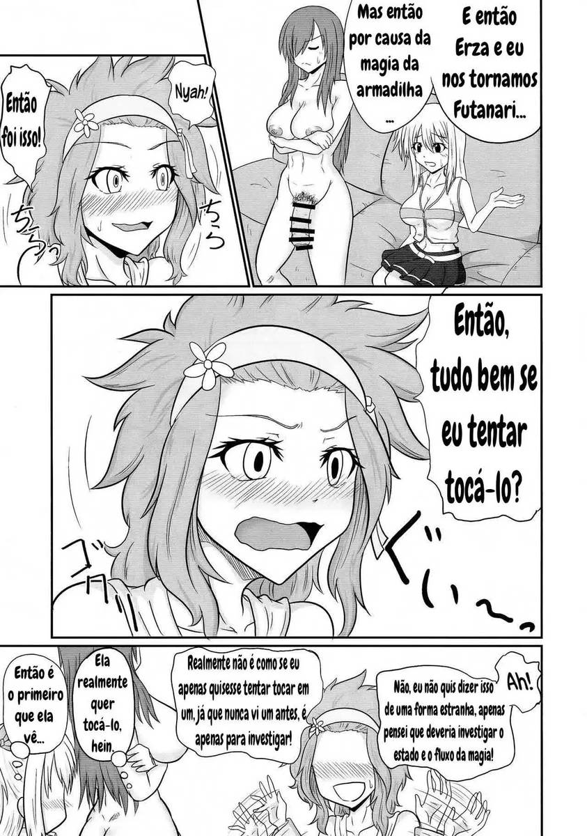 Fairy Tail Hentai - Erza e Lucy futunari