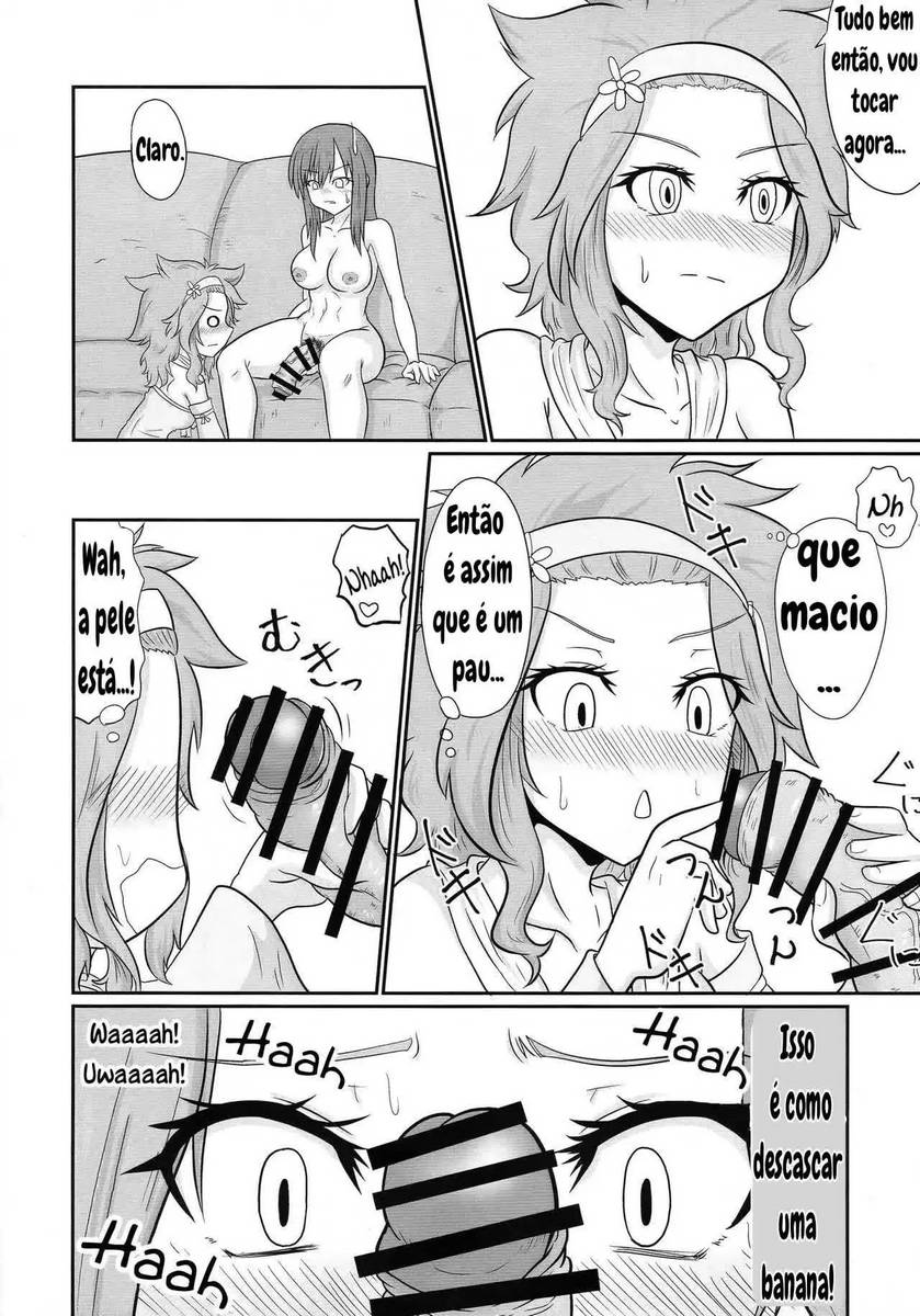 Fairy Tail Hentai - Erza e Lucy futunari