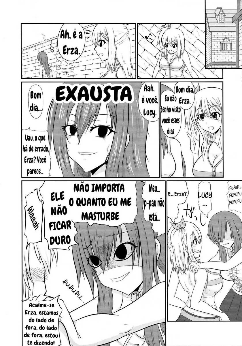 Fairy Tail Hentai - Erza e Lucy futunari