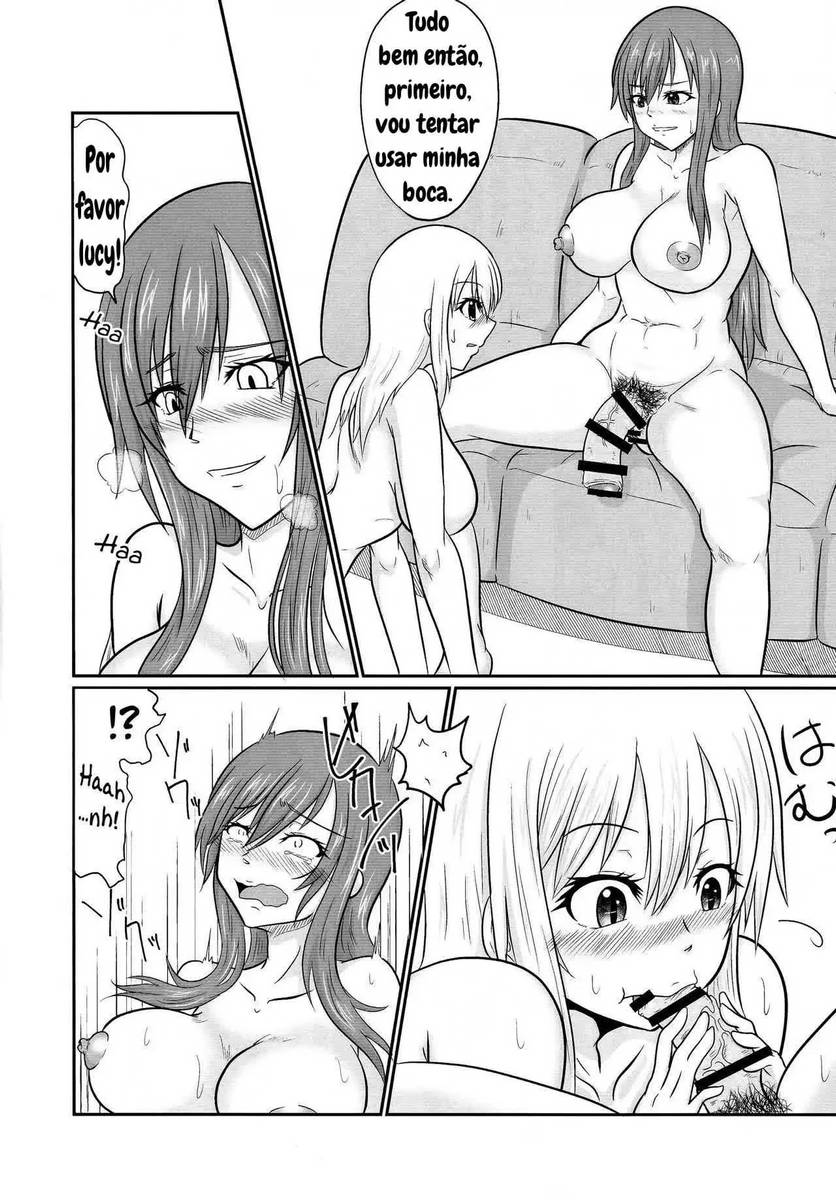 Fairy Tail Hentai - Erza e Lucy futunari