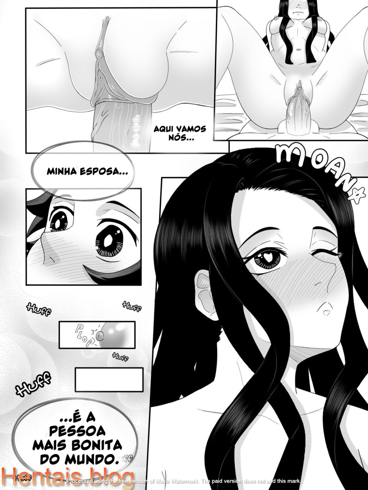 Demon Slayer Hentai - Nezuko louca por sexo