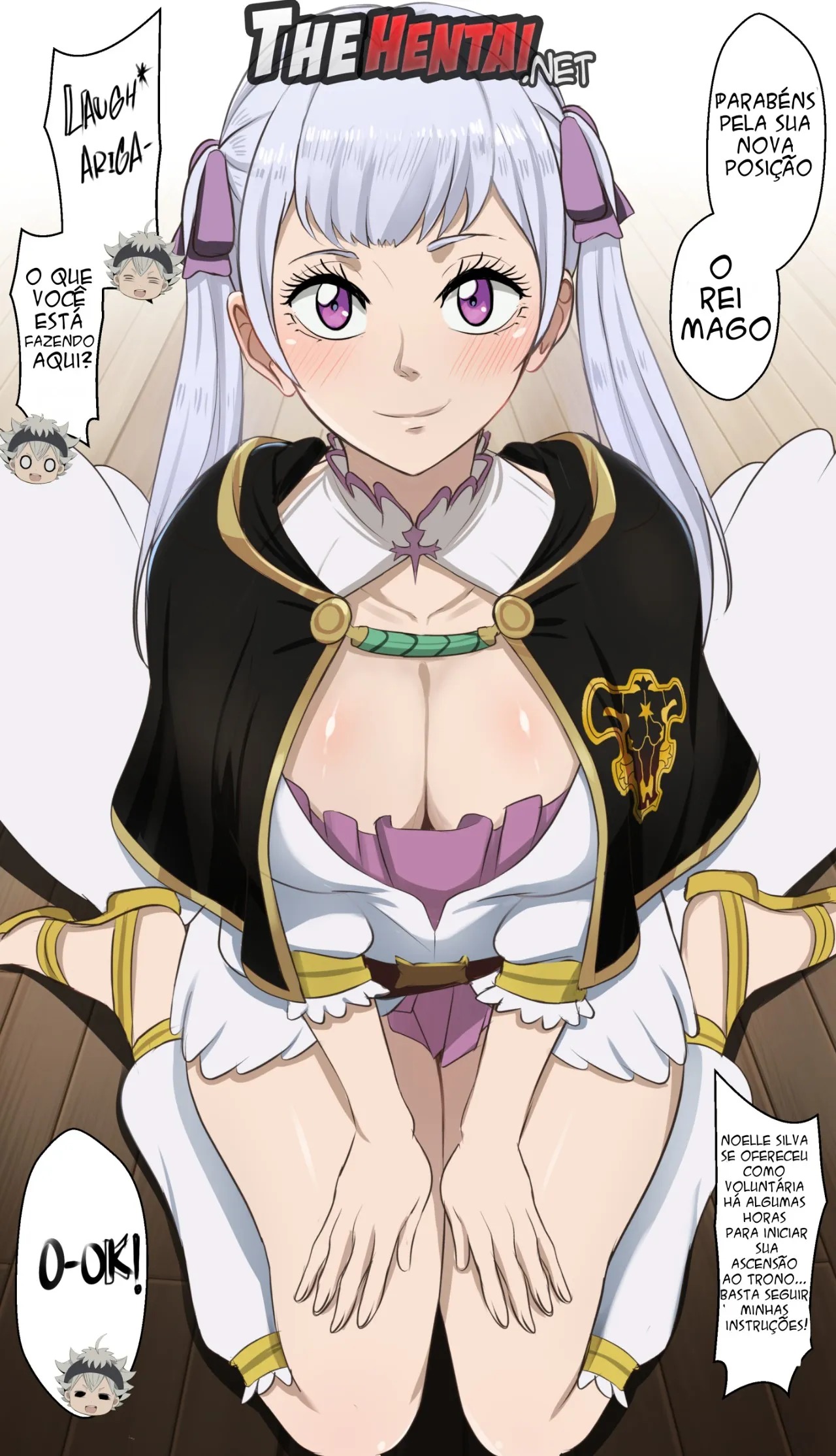 Black Clover Hentai - Noelle Silva engravida de Asta