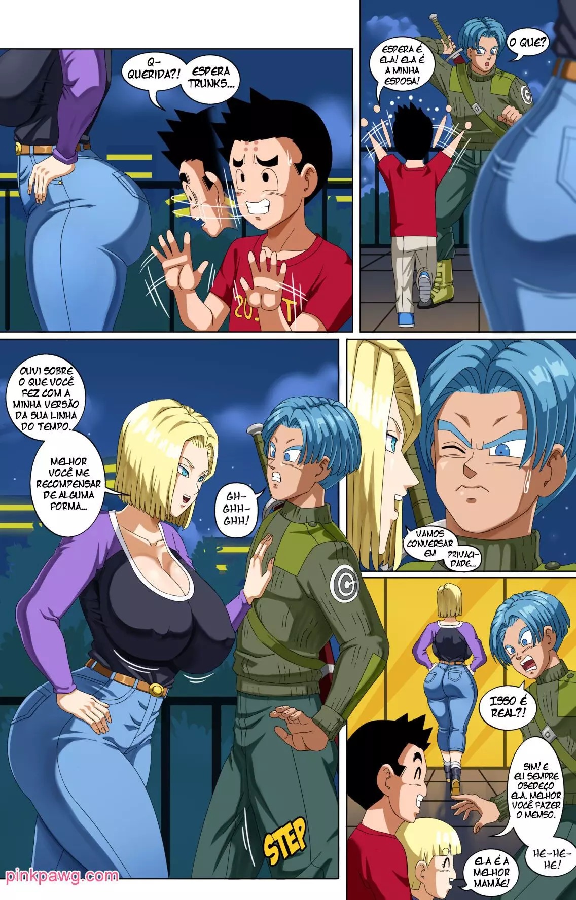 Recompensa da Androide 18 para Trunks